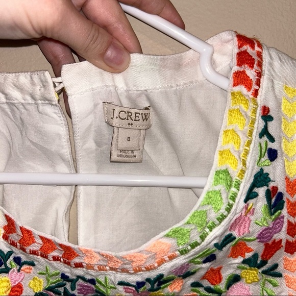 J Crew Factory Embroidered Floral Dress - Picture 5 of 8